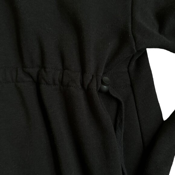 Adidas Cotton 3-Stripes Maternity Hoodie Women's Black Hooded Sweatshirt XS - Picture 5 of 10